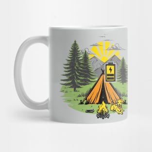 Recharging Offline Camping Dog Mug